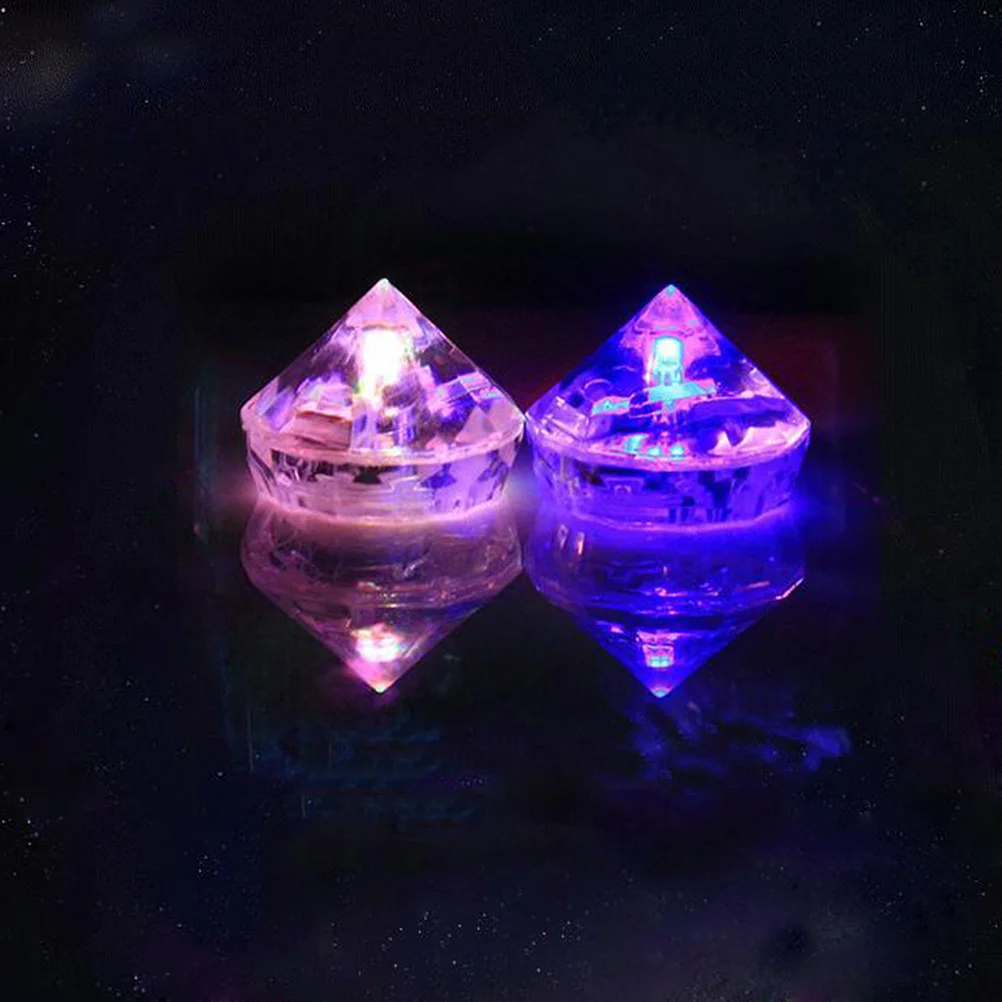 

12Pcs LED Ice Cube Lights Colorful Flashing LED Cubes for Wedding Party Festival Bar Ktv Decoration Light-Up Diamond