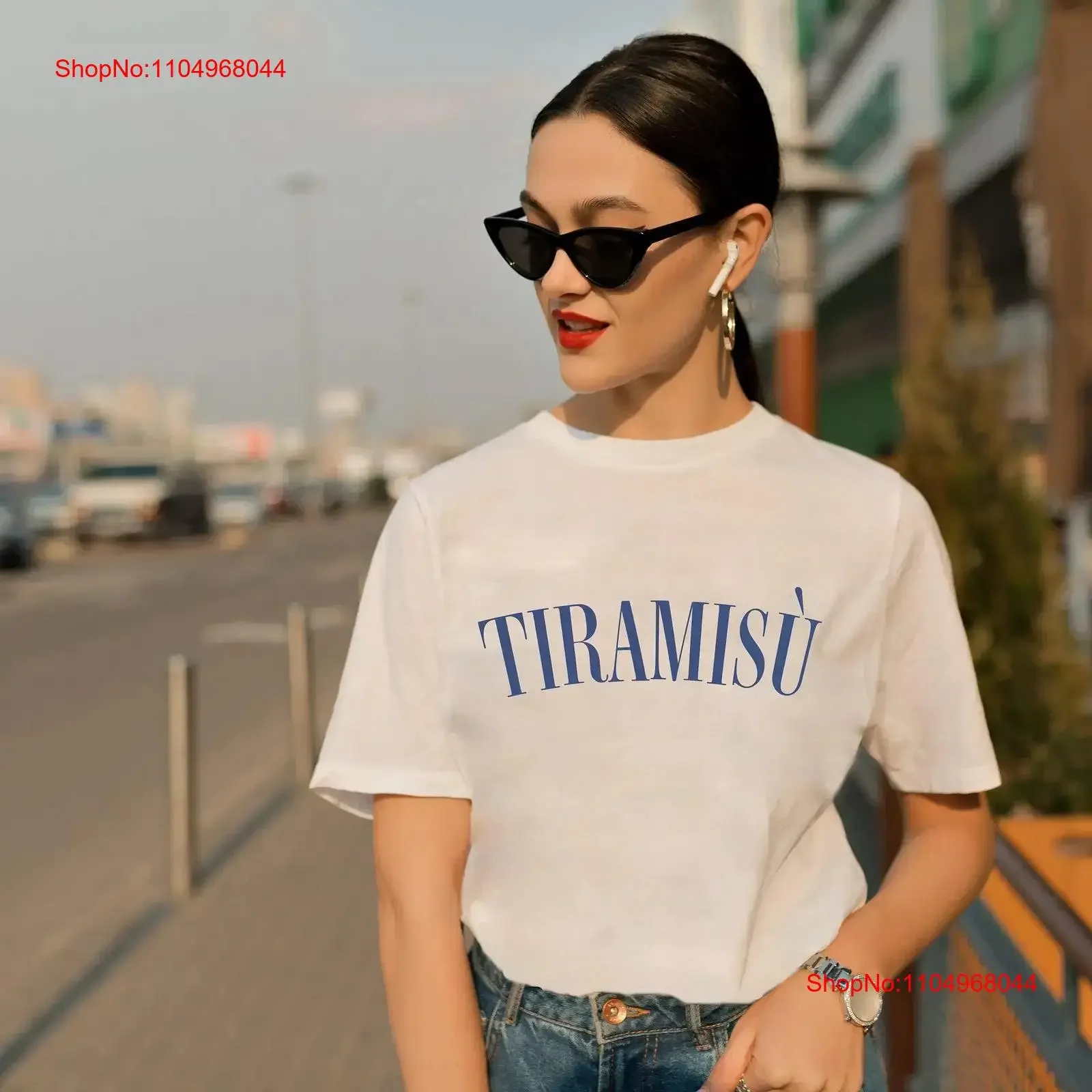Camiseta de Tiramisù, camiseta de Tiramisú, helado italiano, Italia, comida de moda, Top cómodo lavado vintage de verano para uso diario