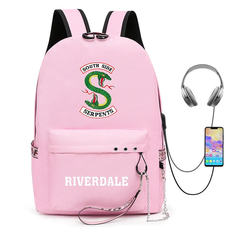 

Популярная новинка, крутые школьные сумки Riverdale USB для студентов, оксфорды с принтом унисекс, водонепроницаемые многофункциональные дорожные рюкзаки для ноутбуков