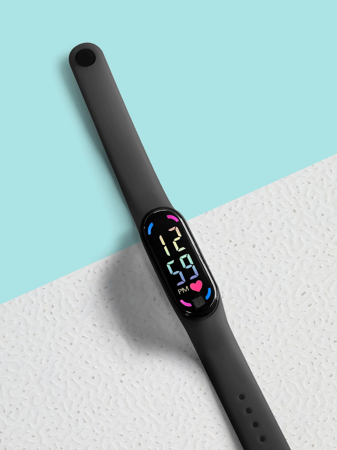 Moda simples crianças relógio eletrônico display LED relógio digital estilo esportivo