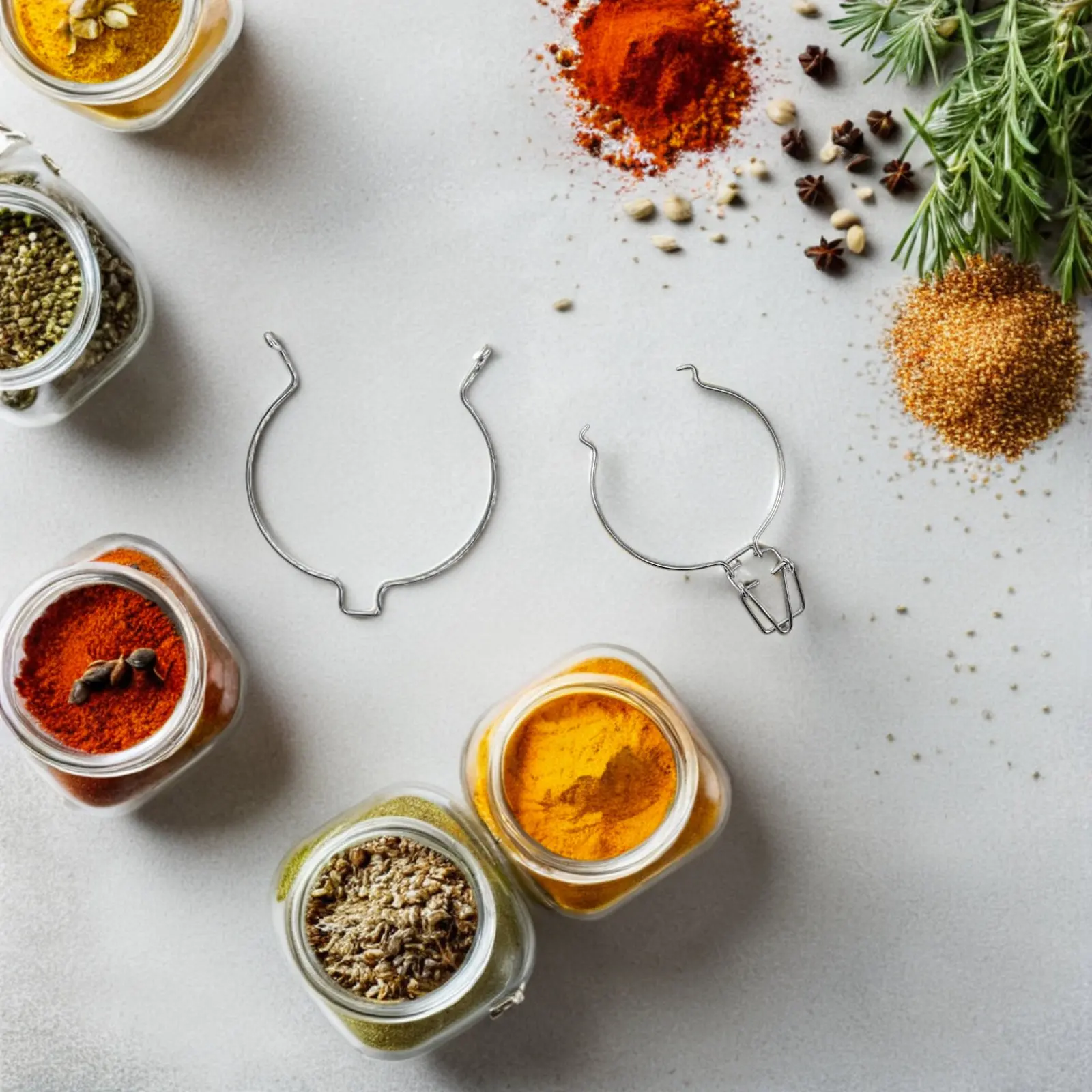 

Набор из 5 прочных зажимов-фиксаторов из нержавеющей стали для стеклянных банок с широким горлом, для крепления крышек при консервировании