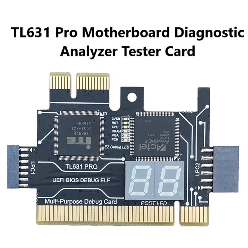 Placa base TL631 Pro PCI PCI-E Mini PCI-E, tarjeta de diagnóstico, Analizador de diagnóstico multifunción para ordenador portátil de escritorio