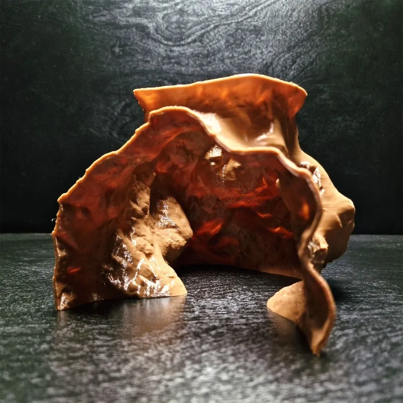 Sinkhole Cave Aquarium Ornament - Fish Shrimp Turtle Hideaway for Reptile Amphibian Terrarium view 6