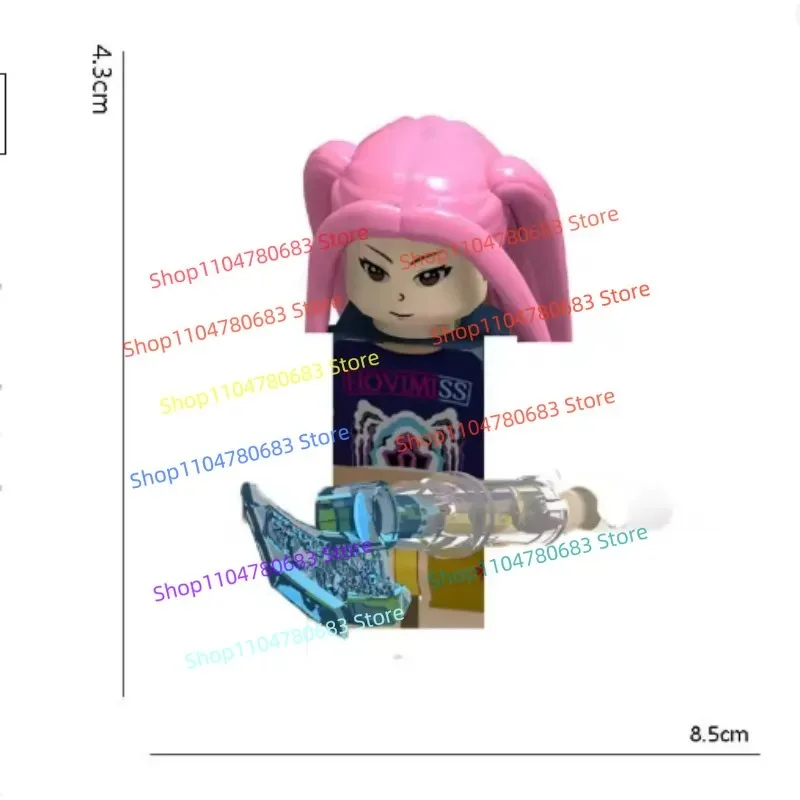 MOC Building Block Style Girl Group Boy Band Assembly Model Figurines Mini Doll Anime Cartoon Decorative Toys Gifts Collectibles