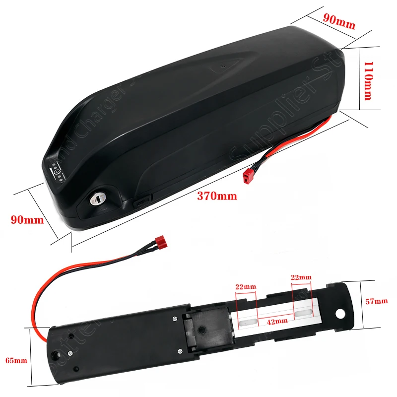 Hailong battery 52V 10Ah 12Ah Mountain Bike 18650 14S3P-4P Battery Pack Suitable for 1400W/750W/500W/250W High Power Motor Kit