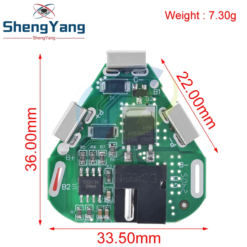 TZT 3S 12.6V 6A BMS Li-ion Lithium Battery Protection Board 18650 Power Bank Balancer Battery Equalizer Board for Electric Drill image 2