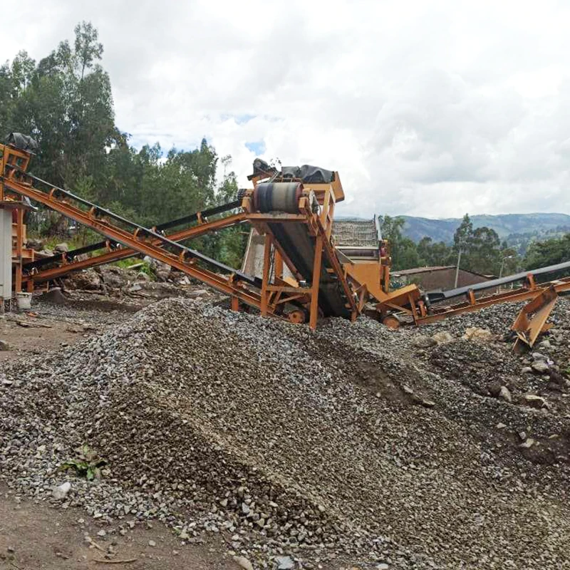 Stone Crushing Machines Mobile Hammer Crusher Plant Stone Rock Jaw Crusher and Sieve Machine