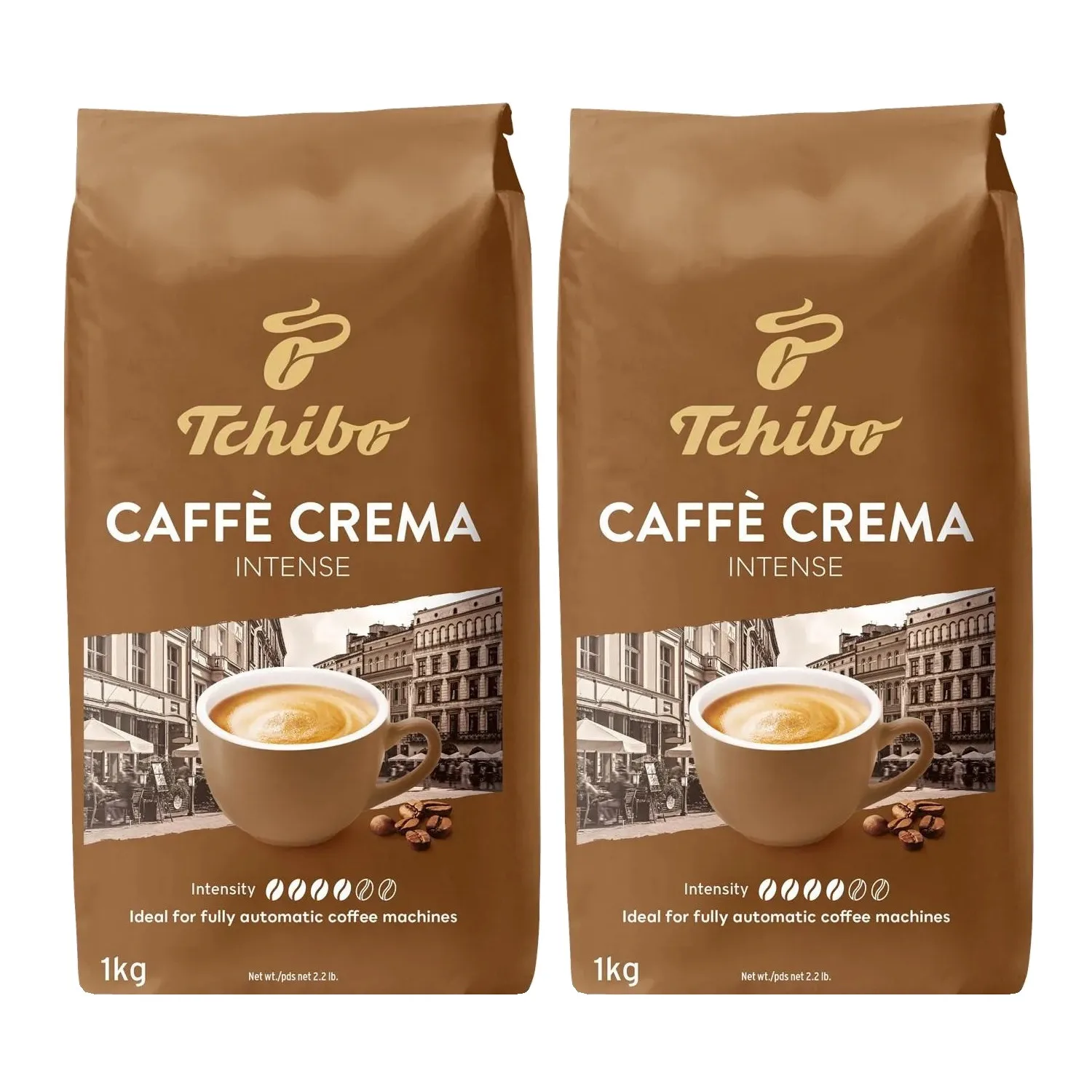 2x Coffee beans TCHIBO CAFFE CREMA INTENSE 1kg