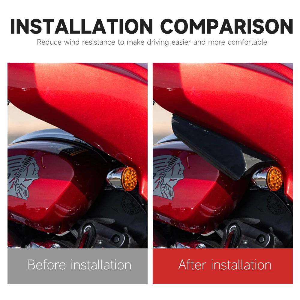 Per Indian Roadmaster PowerPlus Chieftain Limited Dark Horse con 112 2025 Moto Carenatura Laterale Spoiler Vento Deflettore Stampo