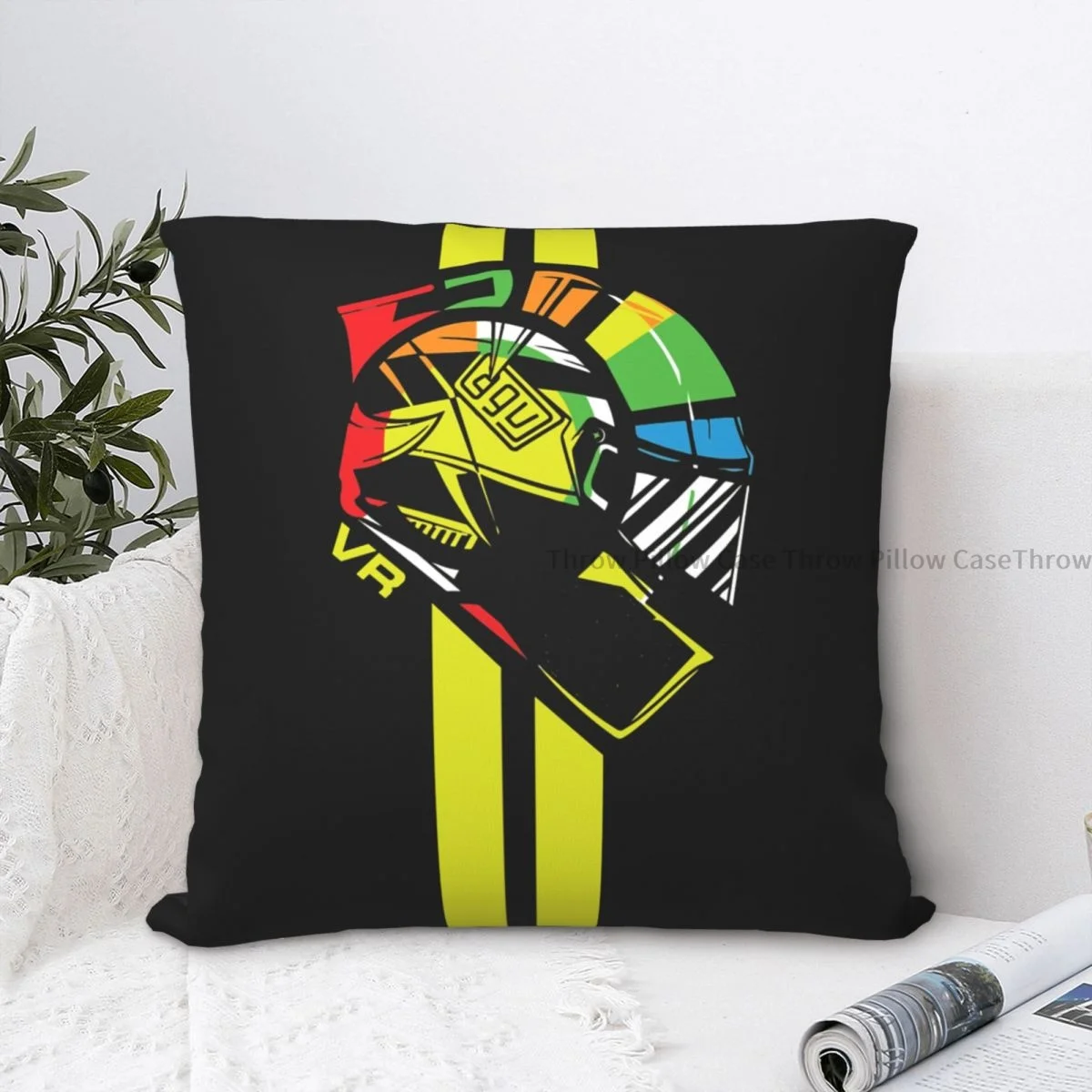 Valentino Cojines federa per cuscino Moto Gp Rossi cuscino casa divano sedia stampa decorativa Coussin