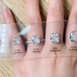 Diamond Size Chart 10 Shapes and 9 Sizes Ice Crush Cut 5A Cubic Zirconia Upgrade Version With Ring For Jewelry Making