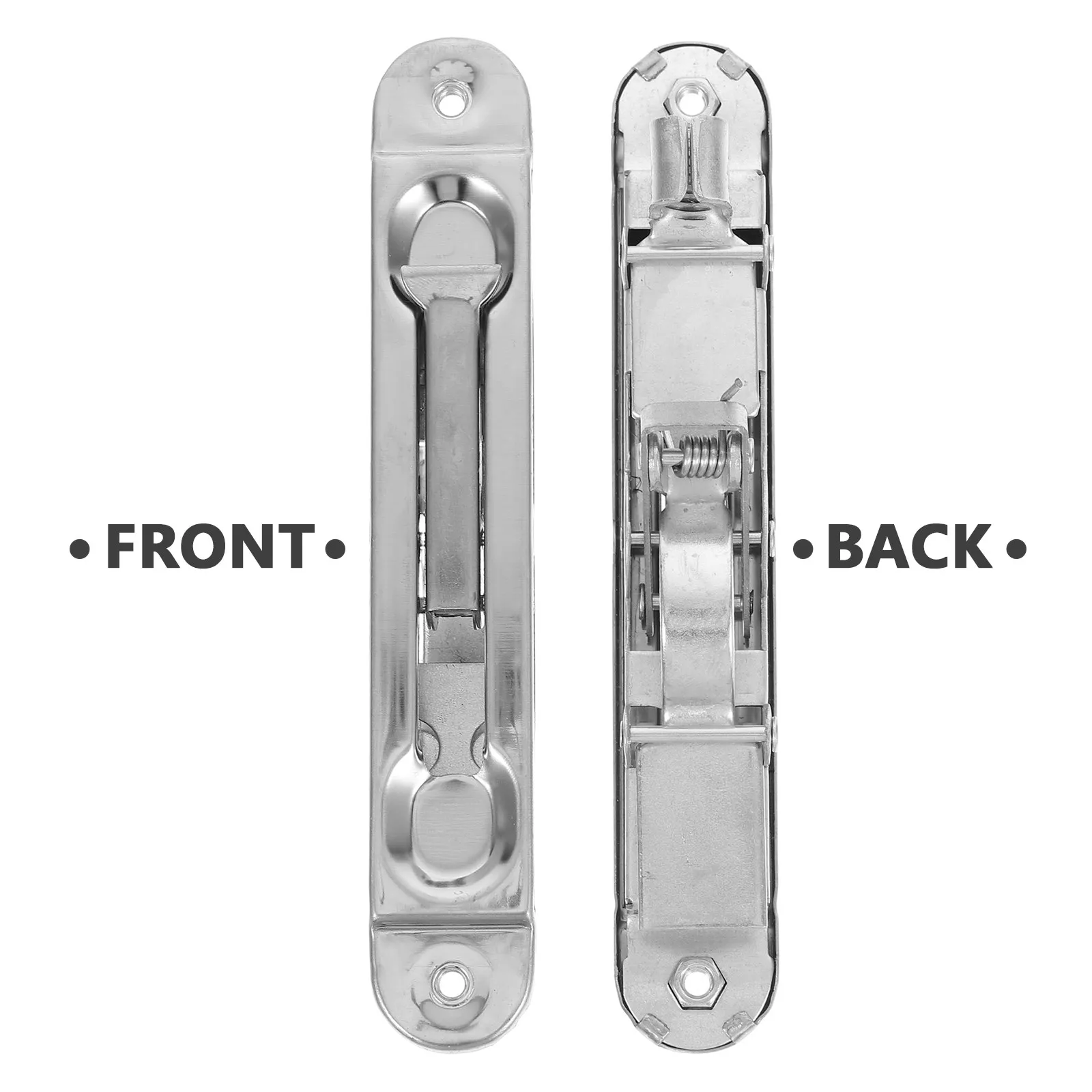 1Set Stainless Steel Security Door Bolt Latch Anti-Theft Double Door Flush Slide Lock for Wood Doors Composite Doors 200Mm