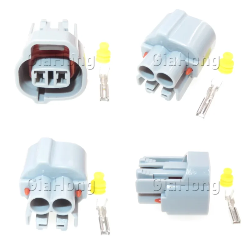 1 Set 2 Ways AC Assembly Auto Accessories 6189-0031 Car Wire Harness Connector Auto Solenoid Valve Electric Waterproof Socket