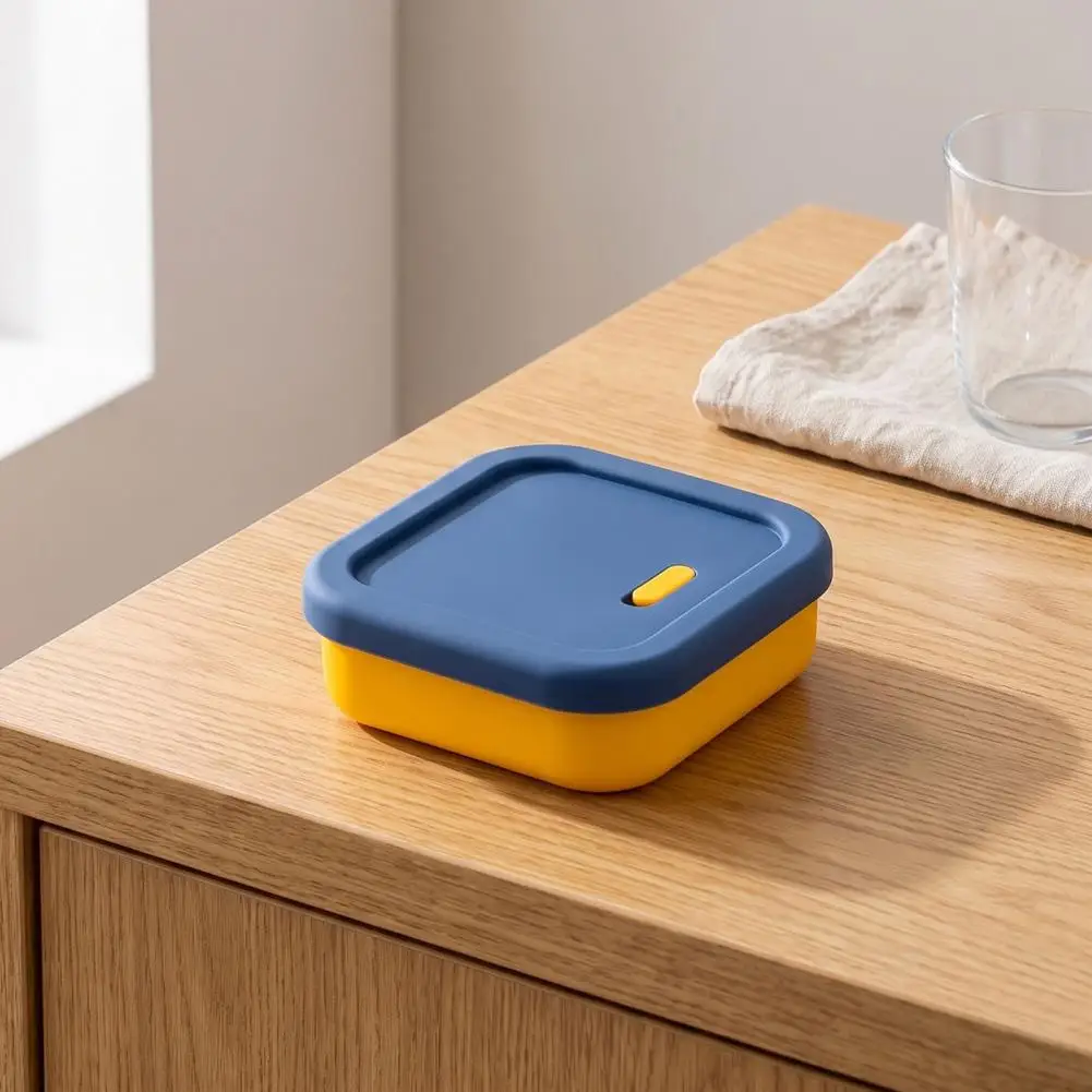 Collapsible Silicone Food Storage Containers Silicone Fresh-keeping Box with Lid 300ml Leakproof Food for Office for Work