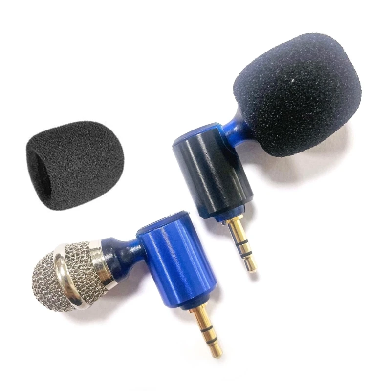 High Fidelitys 3.5mm Mini Camera Microphone for Professional Recording, Omnidirectional Mic Easy to Use with Cameras PC