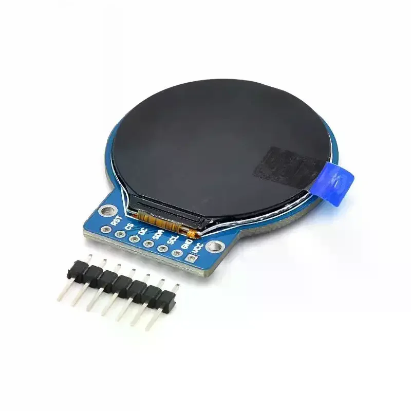 

TFT-дисплей 1,28 дюйма, круглый TFT LCD-модуль RGB 240*240 с драйвером GC9A01, 4-проводной SPI-интерфейс, плата 240x240 для Arduino