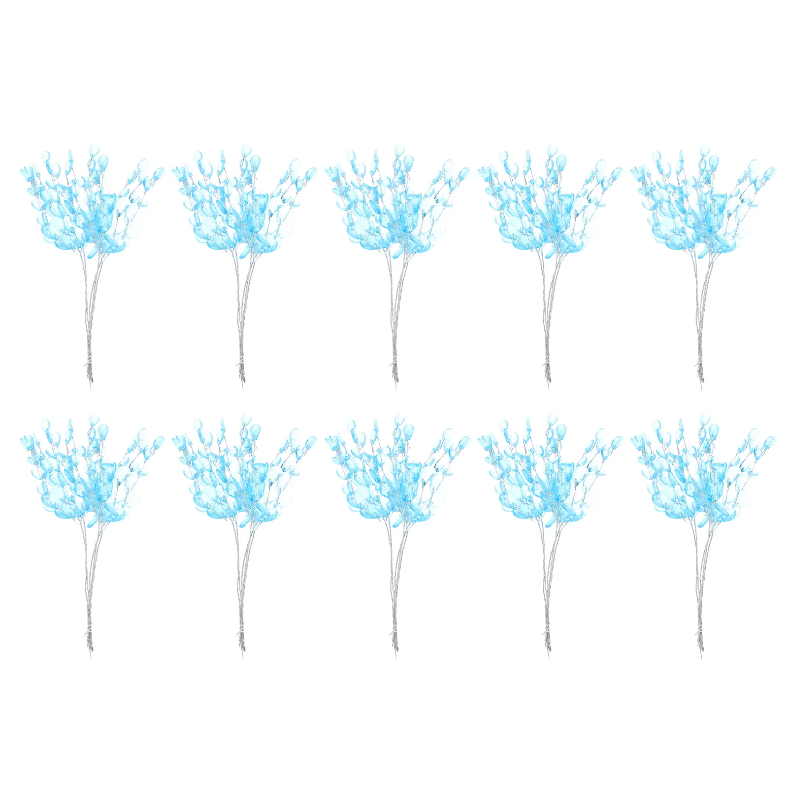 

50 Pcs Christmas Tree Cuttings Ornament Xmas Plastic DIY Decorative Branch Adorn