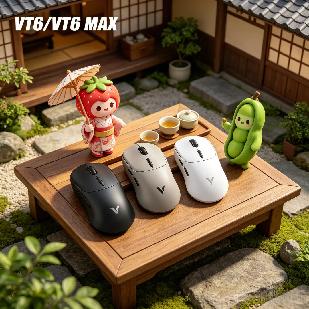 Peerless Rapoo VT6 MAX Wireless E-sports Mouse with 8000Hz Polling Rate PAW3950 Gaming Mouse Polished Lightweight Mice