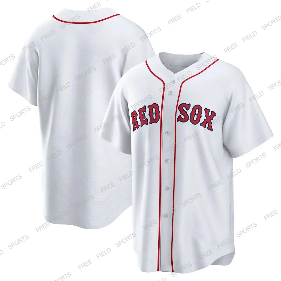 Baseball Jersey Men Clothing Short Sleeve Sports T Shirts 3D Print Number Tee Oversized Tops MLB Boston Red Sox Baseball Uniform