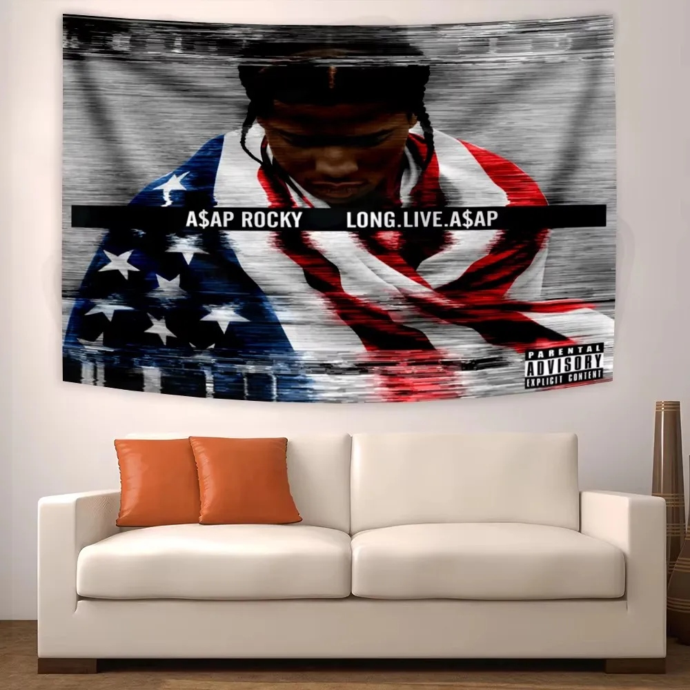 VIKAMA Personality Declaration Wall Tapestry American Flag Background Decorative Cloth Bedroom Game Room Wall Decoration