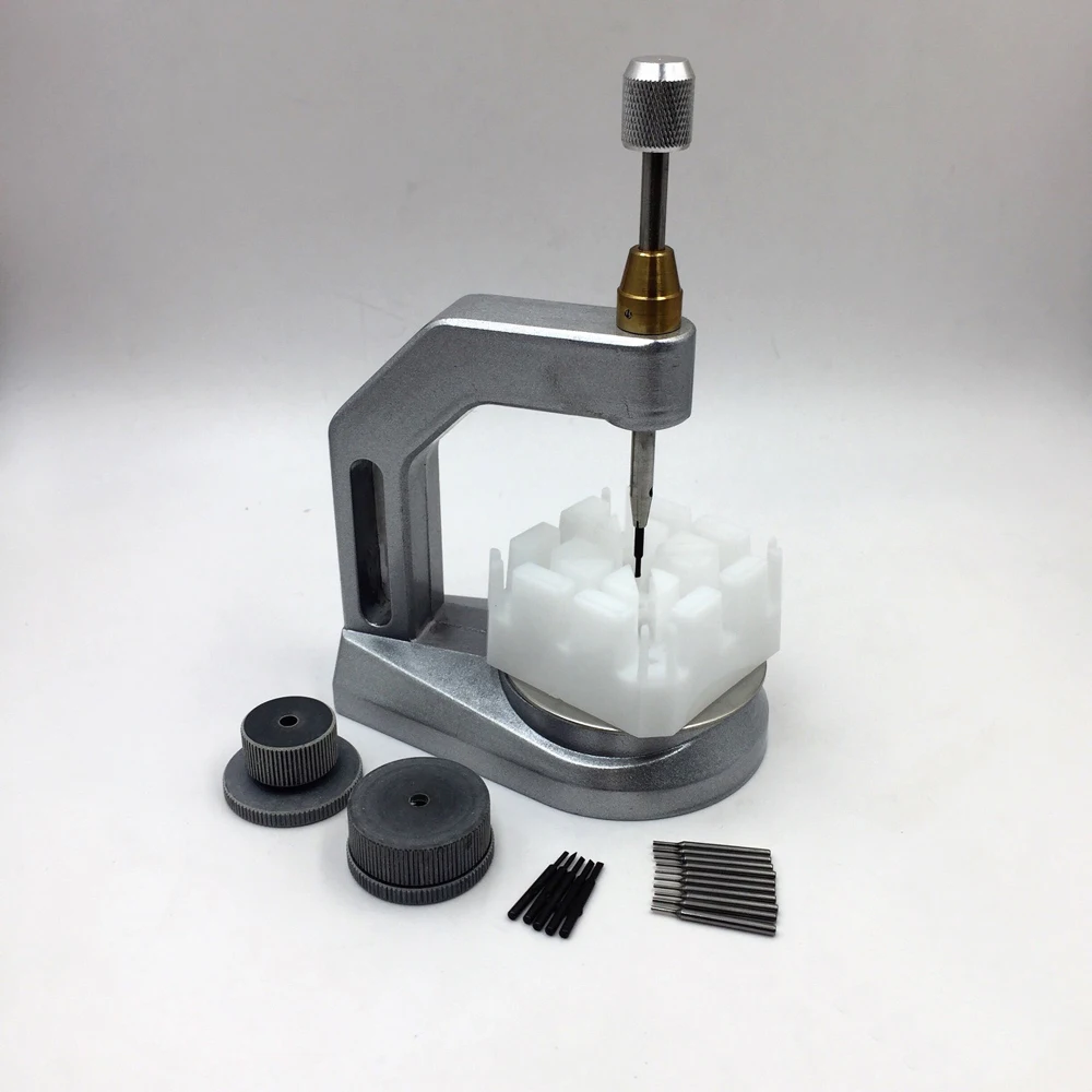 مزيل حزام الساعة المعدنية العالمية 360 درجة آلة إزالة حزام إبرة الساعة أداة ساعة مجوهرات نظارات أدوات إصلاح Setk #2