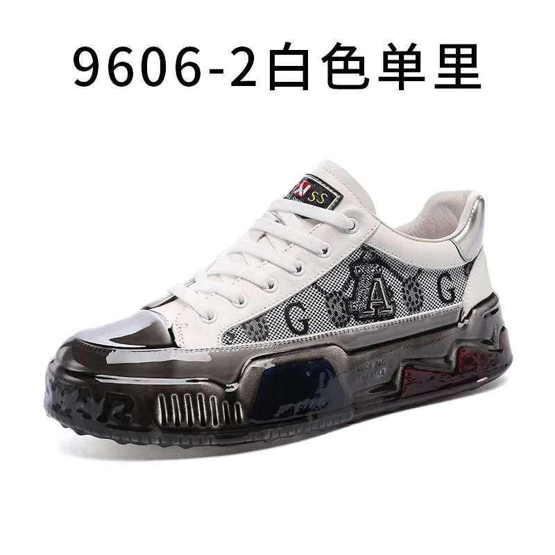 

YSHUNIJ Internet Celebrity Men's Shoes 2025 New Summer New European Fashion Casual Board Shoes Thick Sole Versatile Shoes Men