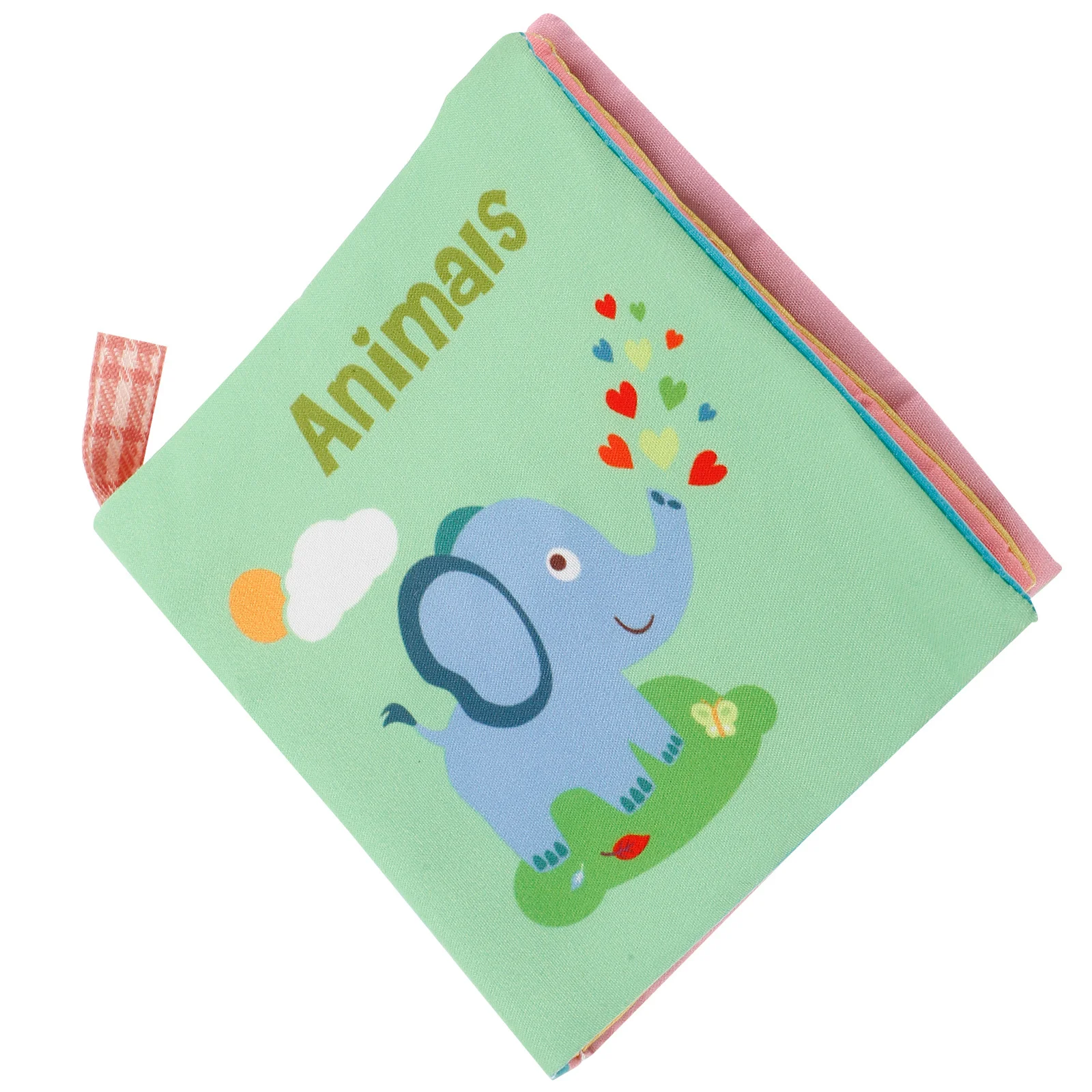 Miękka książeczka do kąpieli dla niemowląt, chwastująca się tkanina, wczesny rozwój, wzór zwierząt z kreskówek, sensoryczna, dotykowa, lekka książeczka materiałowa do kąpieli.