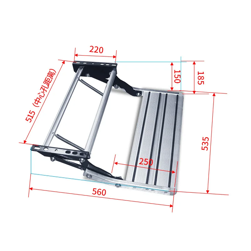 

Specialized Electric Step-up Accessory For RV Footrests Folding Aluminum Manual Steps For Bed Trailers