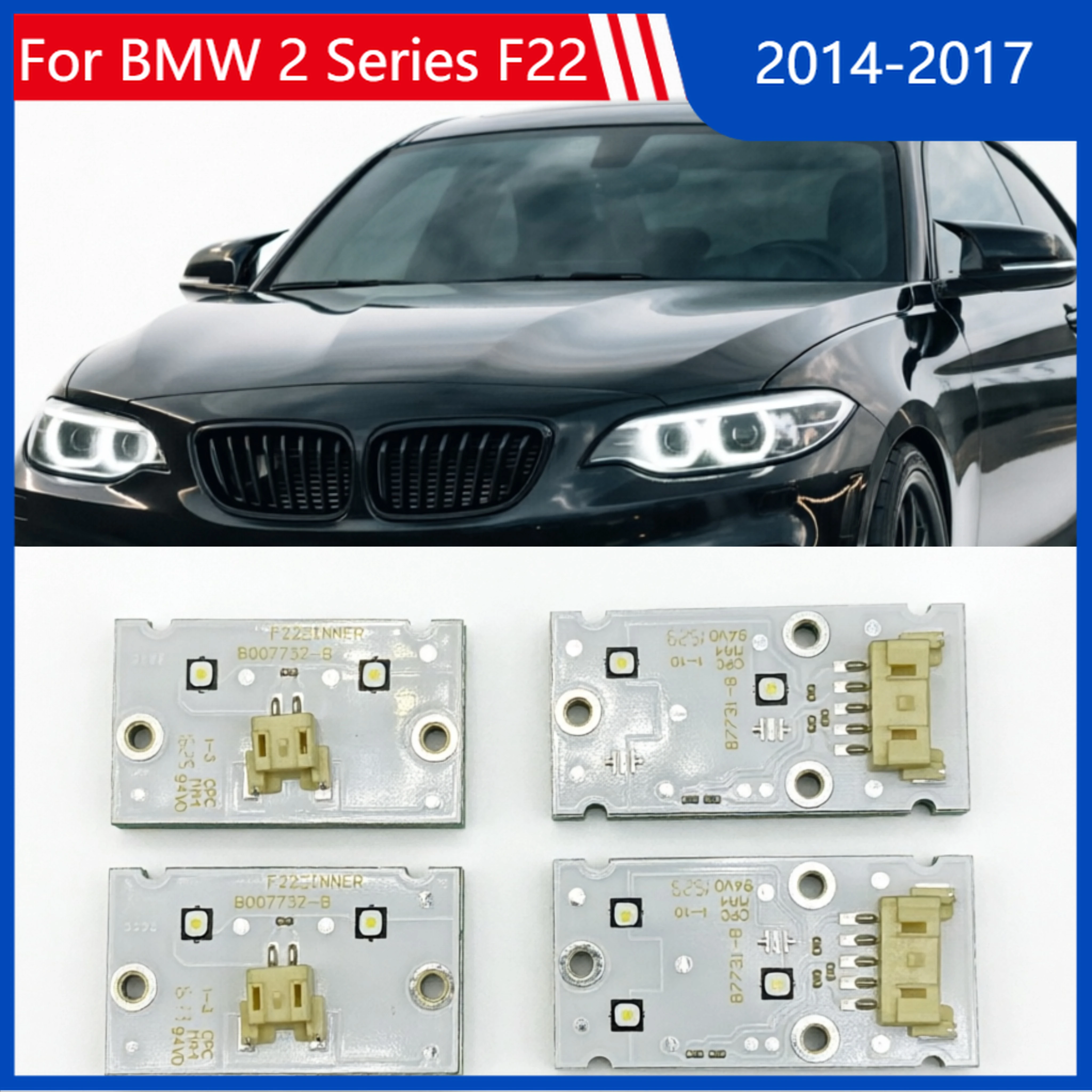 

White Light For BMW 2 Series F22 2014-2017 Car Headlights DRL Chip Ballast Chip Circuit Board Light Source Board Chip old