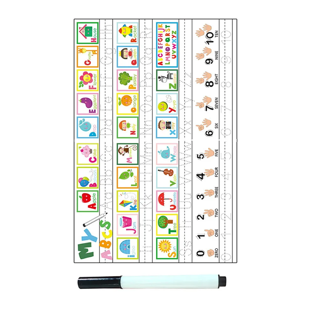 

Набор из 1 комплекта красочных настенных наклеек с алфавитом для украшения дошкольных учреждений, обучающие ПВХ-наклейки для развития речи