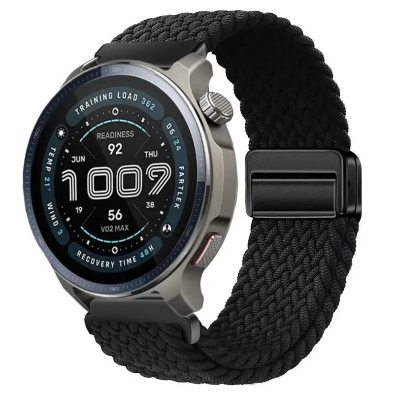 20mm 22mm Nylon Braided Strap for Amazfit Balance 3 2 Helio Magnetic Breathable bracelet Oneplus Watch 4 3 Lite Accessories Belt