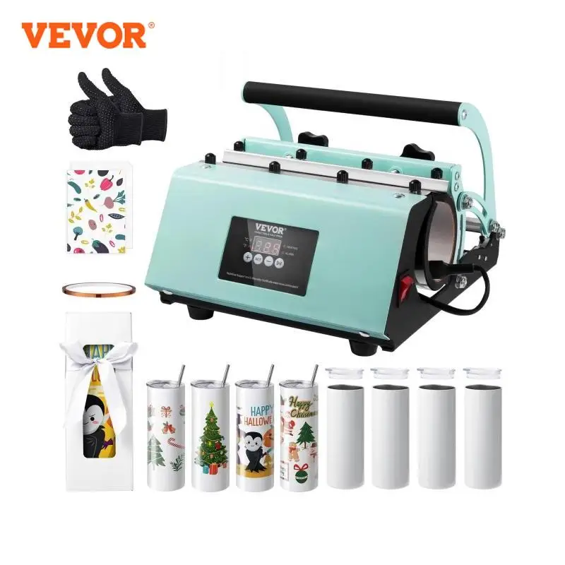 VEVOR-Machine de presse à chaud pour gobelets à sublimation, ensemble de presse à gobelet, gobelets