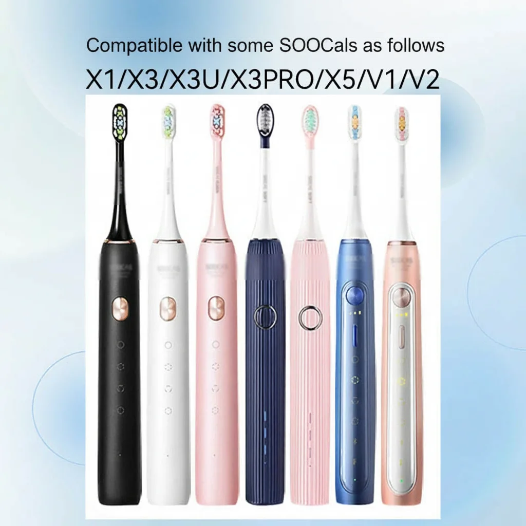 Replacement Brush Heads for SOOCAS X3U/X3Pro/X5/V1/D2/D3 6/12pcs Bristle Heads Electric Toothbrush