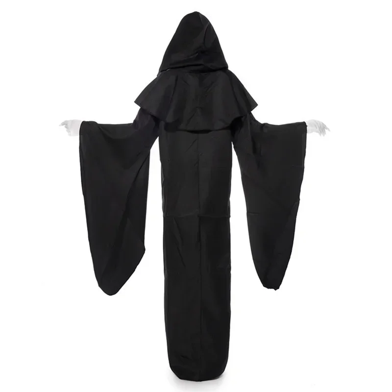 Fear Dark Demon Ghost Cosplay Costumes Adult Men Halloween Party Masquerade Clothes Scary Scream Wizard Cloak Robe Costume