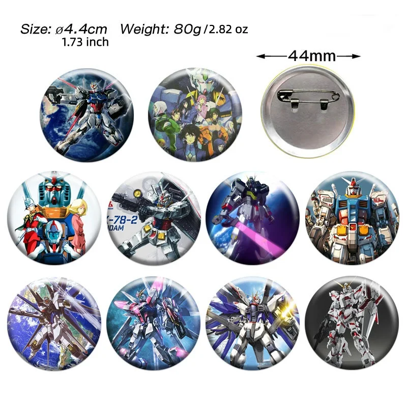 

Gundam Anime Badge Pin —— Classic Rx-78-2, Unicorn, Freedom, 00 Gundam Mecha Style Pin, High-Definition Printed Lapel Pin, Suitable for Backpacks, Jackets, Hats, Is an Excellent Collectible Gift for Gundam Enthusiasts, Children, Teenagers, and Adults