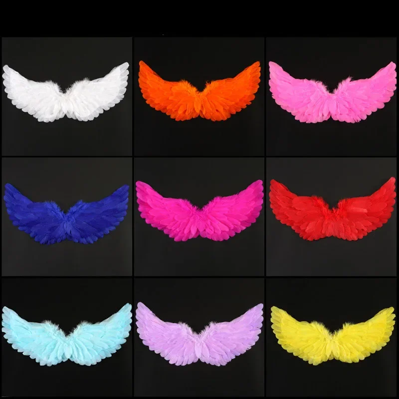 Girls Women Sexy Angel Wings Hen Night Fancy Dress Feather Devil Fairy Costumes Party Stage Show     Wedding Birthday Cosplay