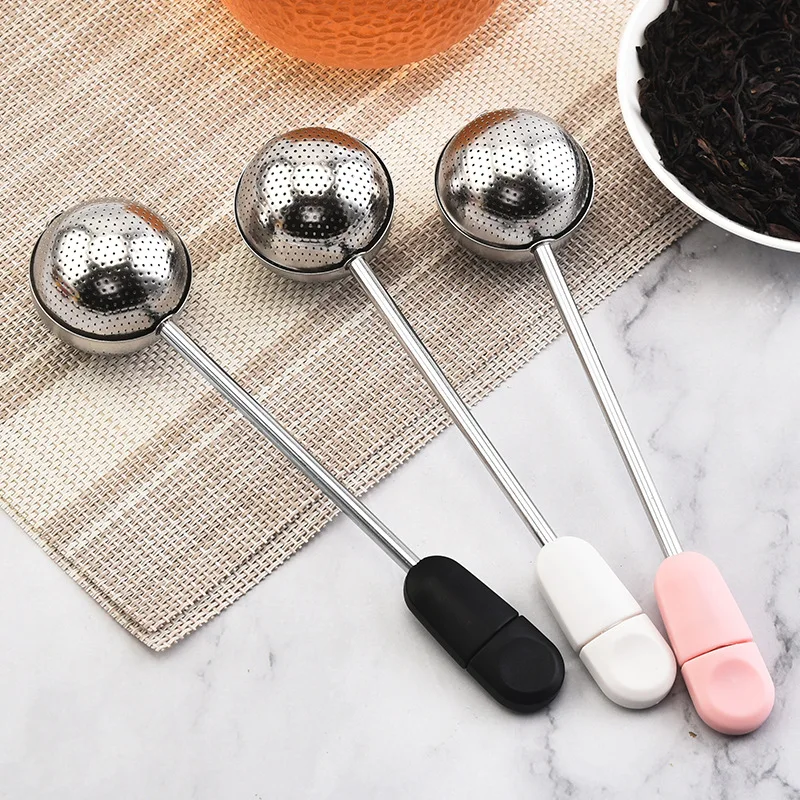 304 stainless steel tea leak creative rotating spherical tea filter tea filter tea set accessories