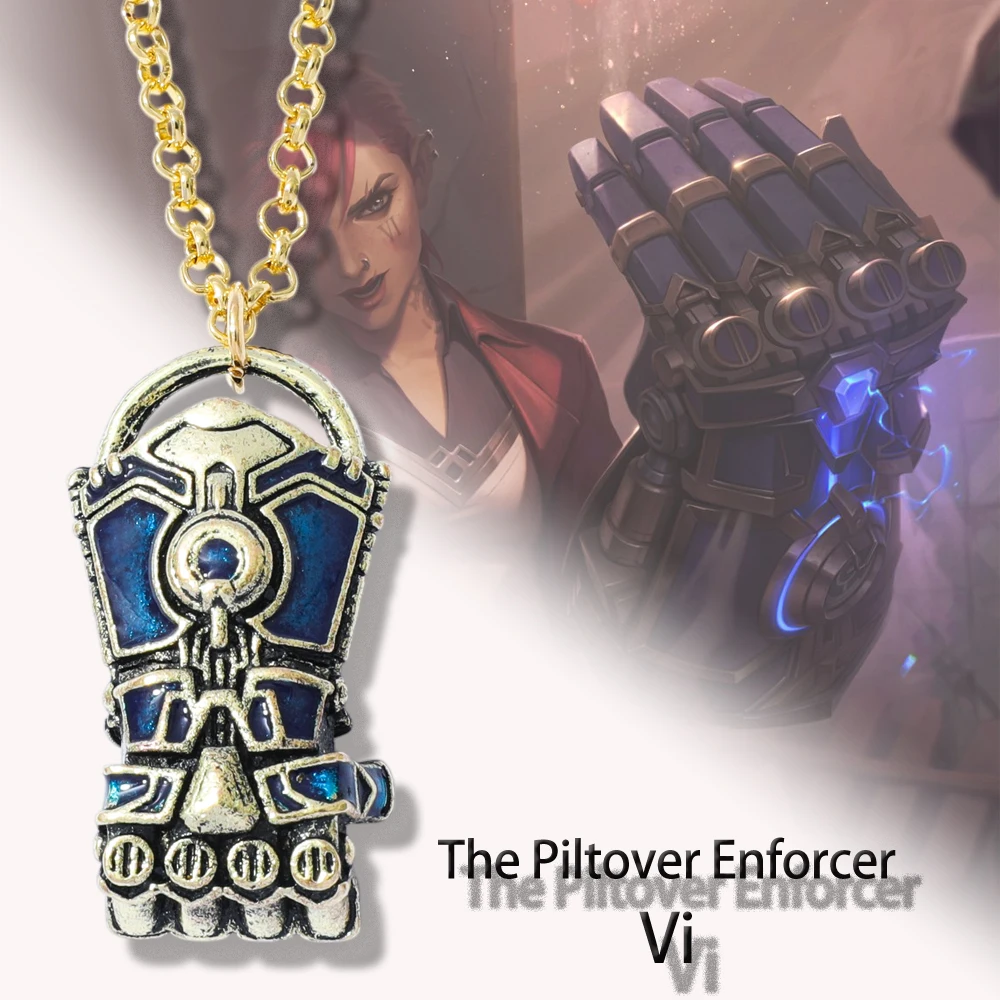 Collar LOL Arcane 2 Vi para mujer, colgante de moda de alta calidad, regalo de joyería para amantes