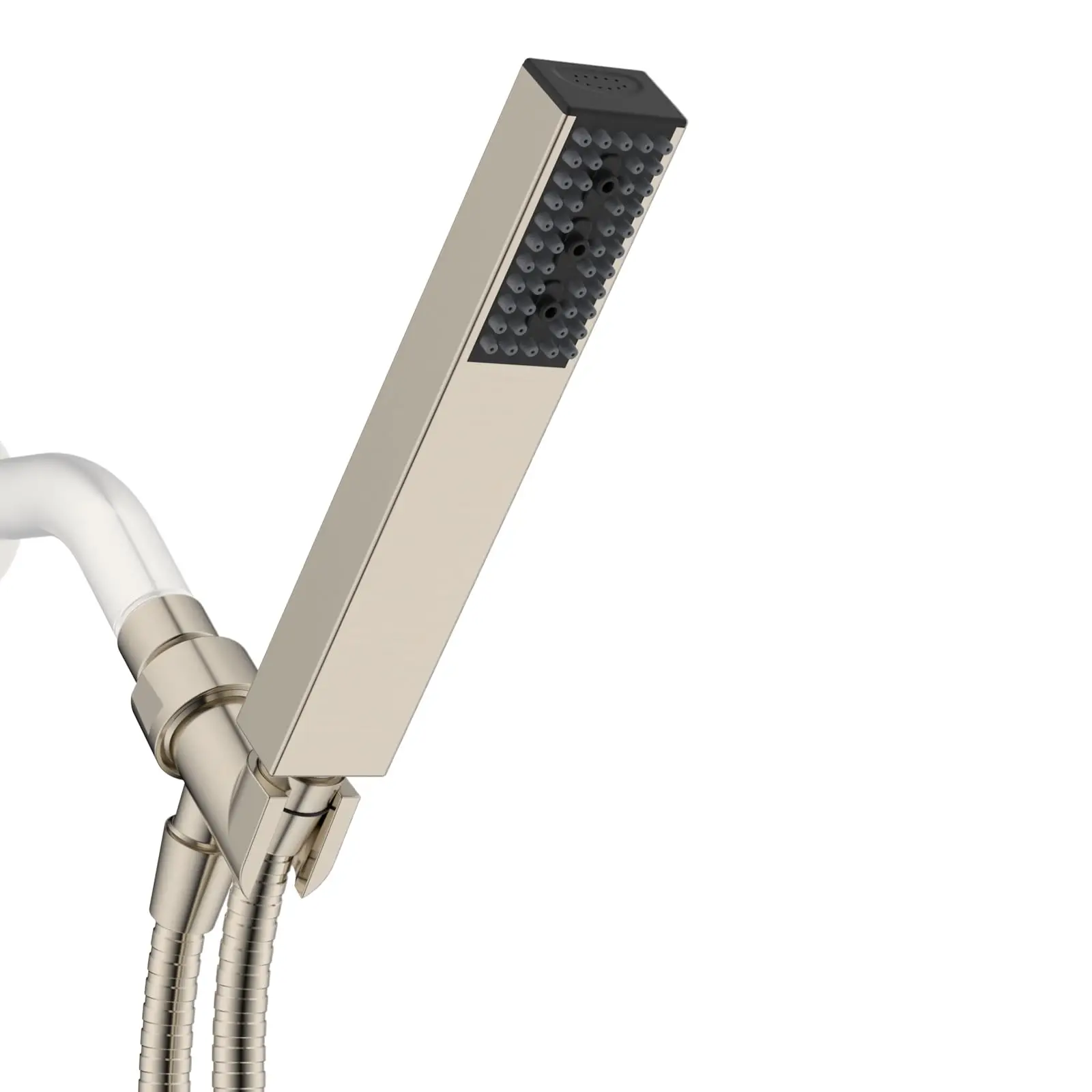 

Набор ручных насадок для душа с 4 распылениями, насадка для душа из нержавеющей стали высокого давления со шлангом из нержавеющей стали 71-дюймового цвета, держатель насадки для душа