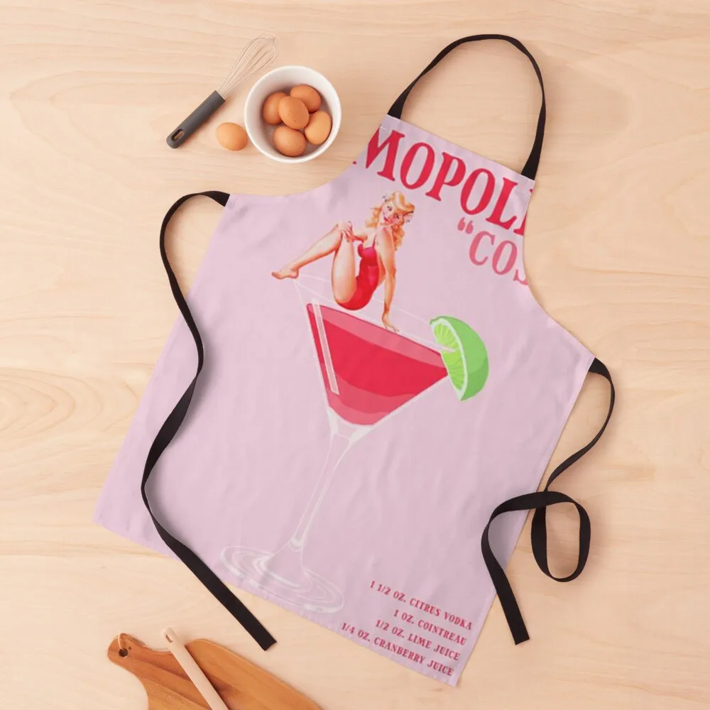 

The Cosmopolitan Cocktail Apron Kitchen For Man christmas 2024 Waterproof women Apron