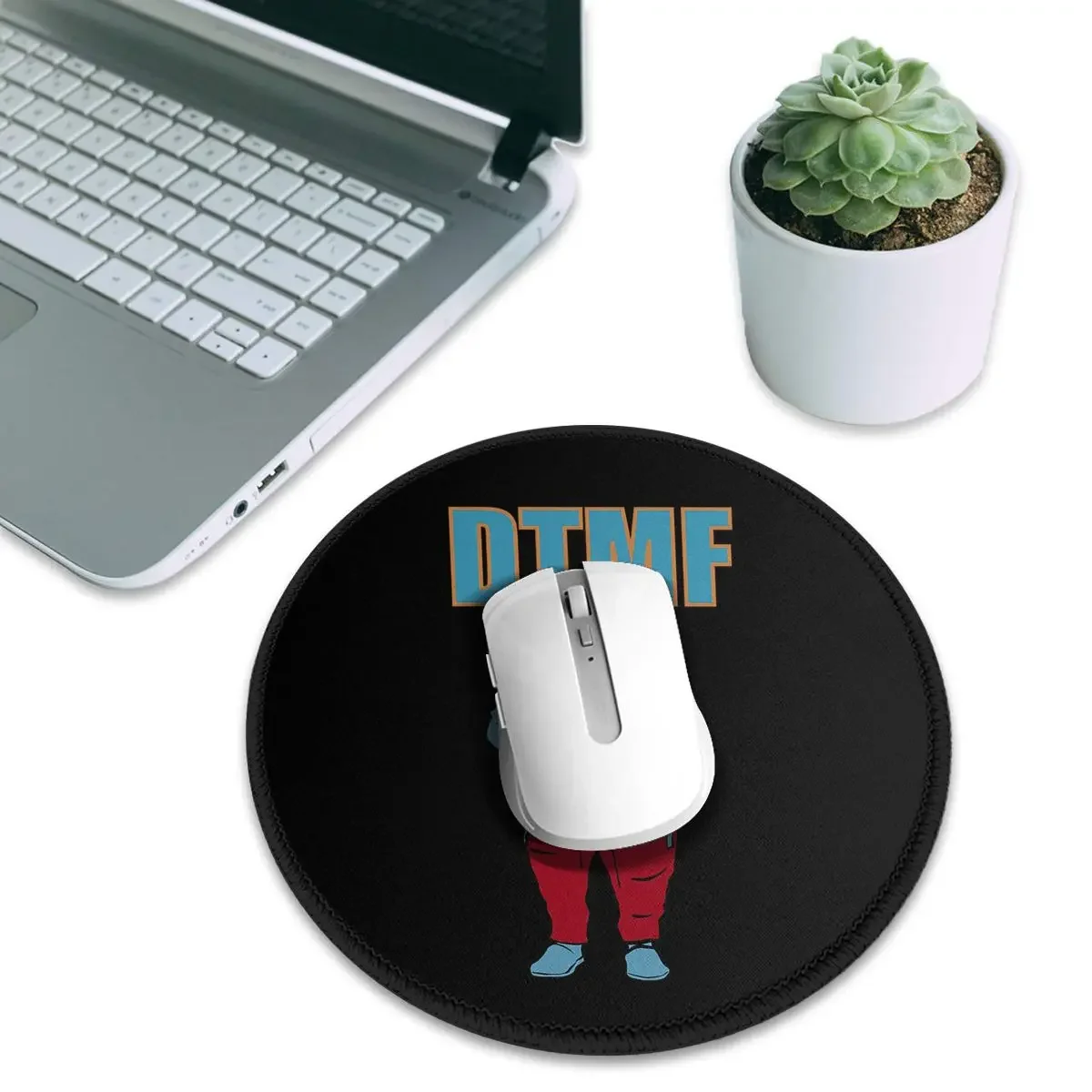 Bad Bunny DTMF Debi Tirar Mas Fotos Round Mouse Pad Computer Keyboard Mouse Mat Gamer Laptop Desk Mat Office Table Mats