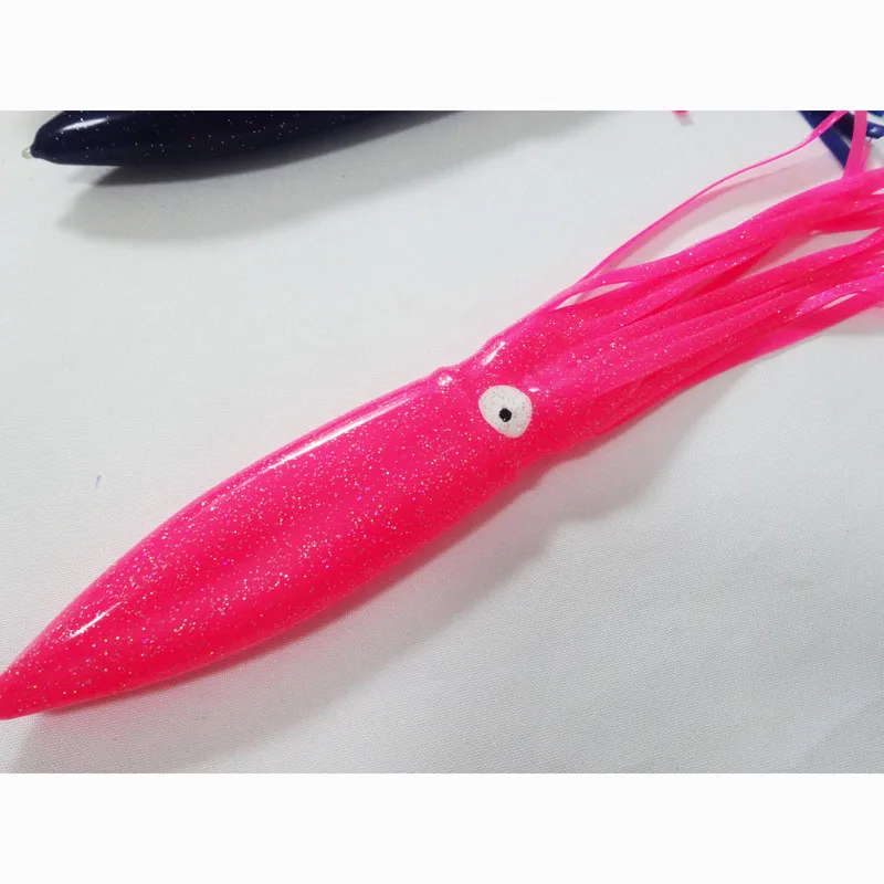 Octopus Lures Blue 34cm  44g Soft Plastic  Fishing lure Hoochie Squid Skirt Lures Trolling Bait fishing bait fishing lure