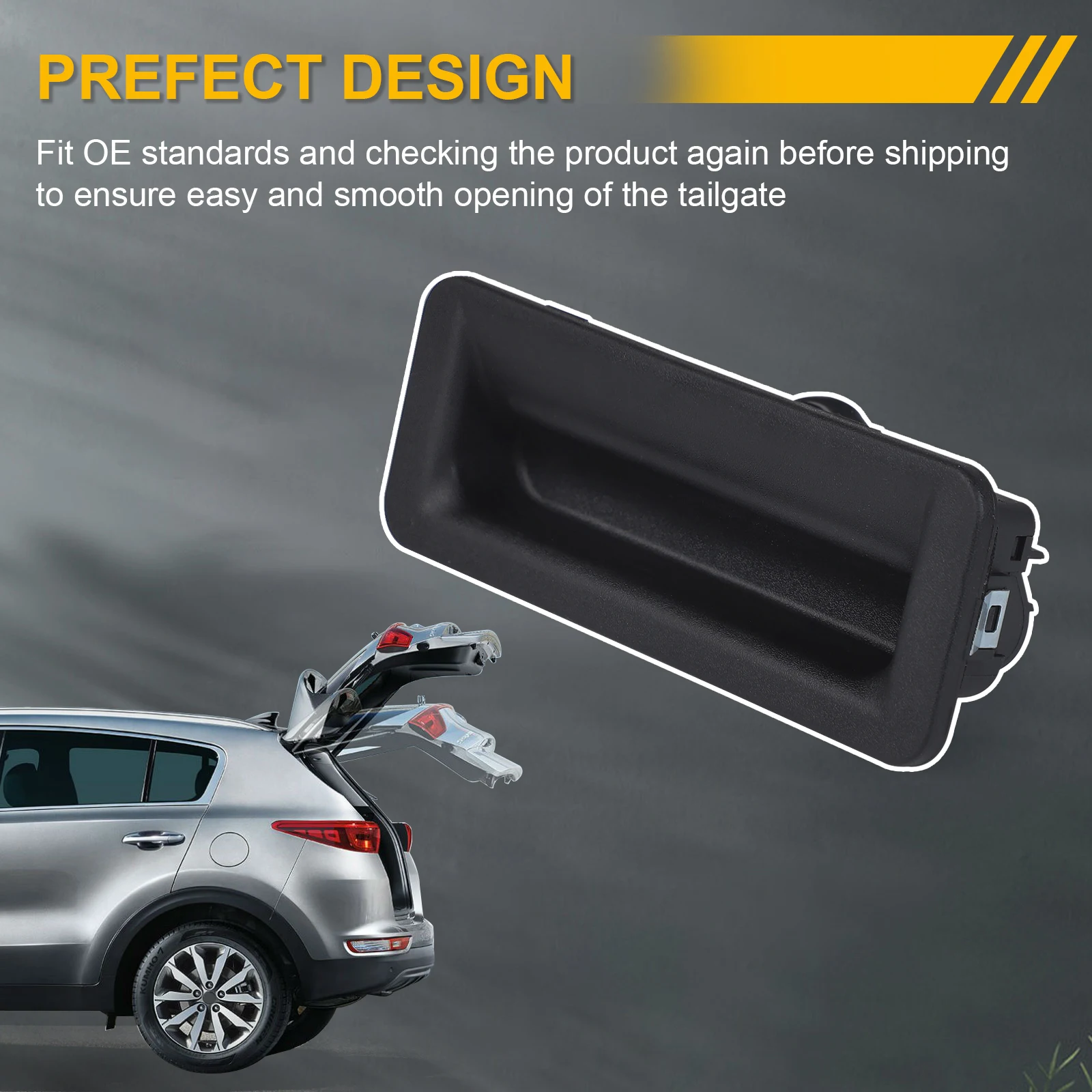 Kia Sportage QL 2017 2018 2019 자동차 뒷문 개방 해제 스위치 버튼 81260-D9000 81260D9000 내구성 트렁크 핸들 스위치 썸네일 3