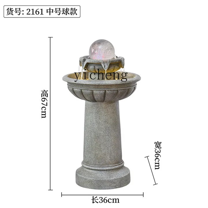 

TWR Fountain Humidifier Fish Pond Landscape Guest Villa Courtyard Entrance Decoration