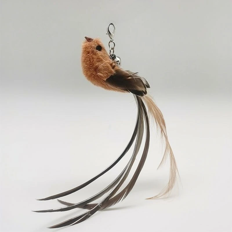 1/2pcs Replacement Head for Funny Cat Stick Toy Bell Various Kinds Cats Rod Feather Birds Teaser Toy for Kitten Pet Supplies