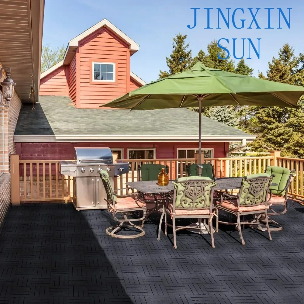 High Quality 45 Sq.Ft Plastic Interlocking Deck Tiles