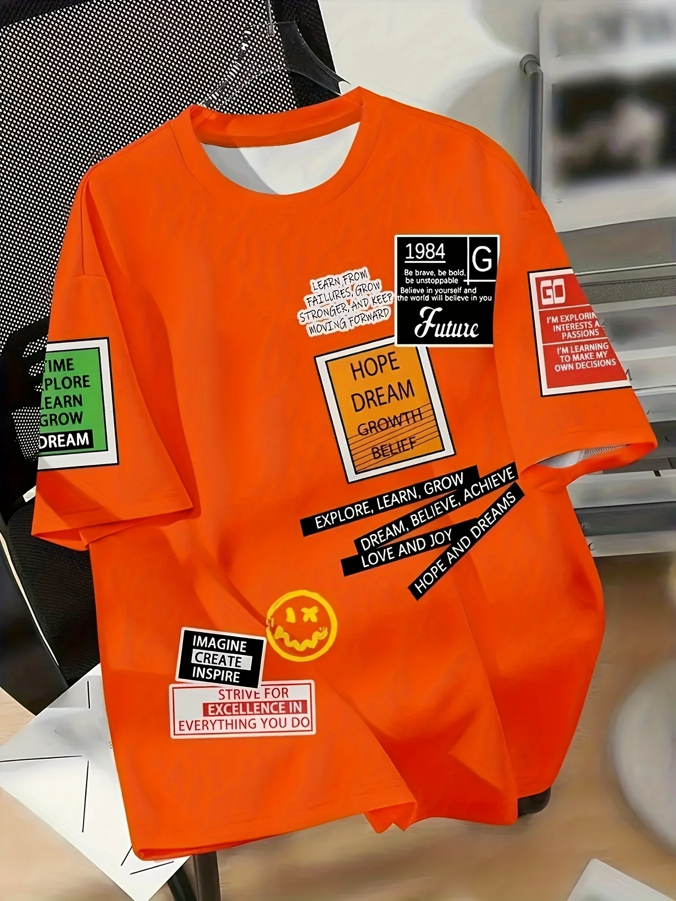 

Мужская модная футболка с круглым вырезом, короткий рукав из 100% полиэстера, летняя футболка с принтом, обычный крой, легкая эластичность, трикотажная ткань,