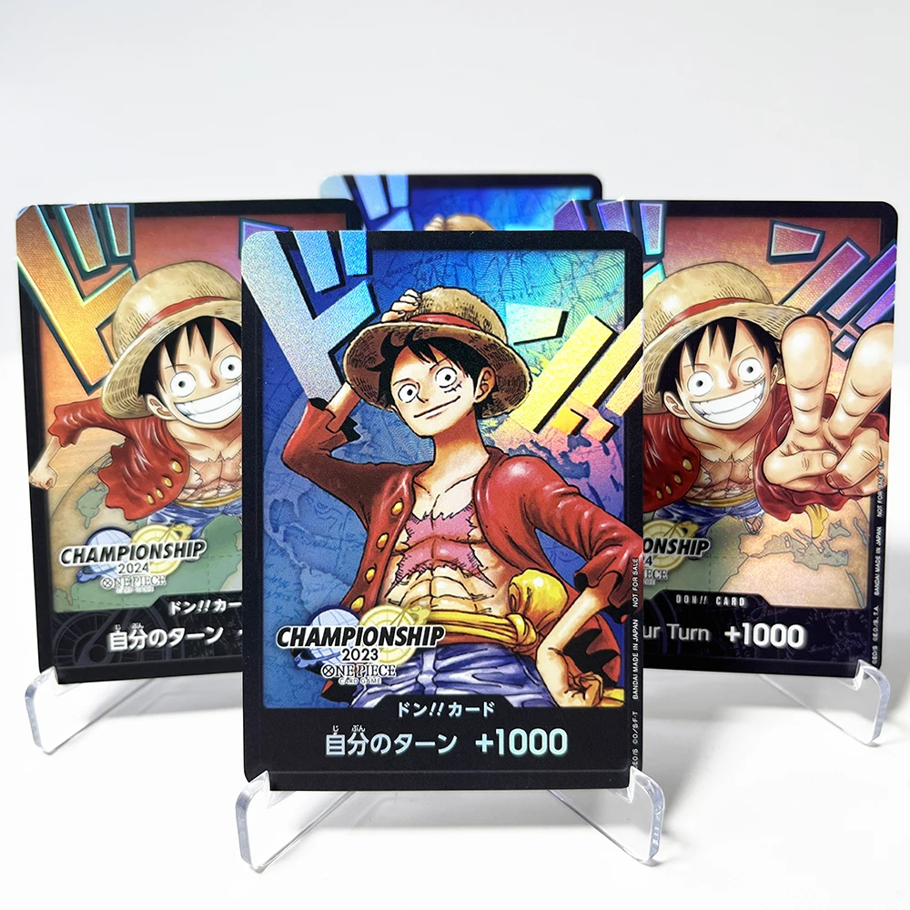 

DON！！CARD ONE PIECE Anime Collection Cards Proxy OPCG Game Cards Monkey D. Luffy texture Hotstamped Gift Cards English/japanese