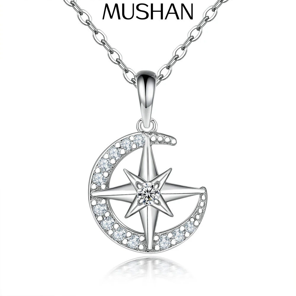 MuShan Jewelry 925 Sterling Silver Necklace Choker Chain HCD Diamonds Statement Jewelry Bridal Jewelry Women Necklaces Jewelry