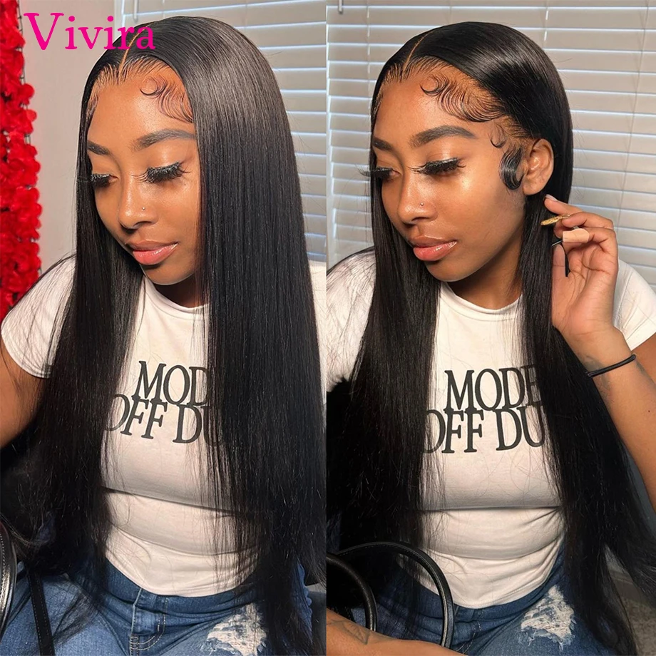 

200 Density 13x6 13x4 Bone Straight Hd Transparent Lace Front Human Hair Wig 38 40 Inch Front Wig For Black Women Brazilian Wigs